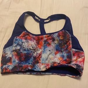 Tie dye sports bra